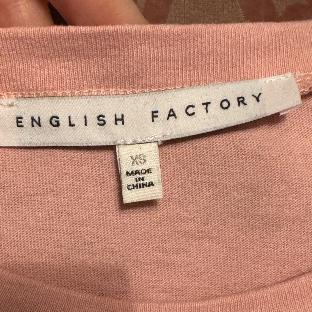 English Factory Pink Ruffle Sleeve Top - Picture 3 of 5